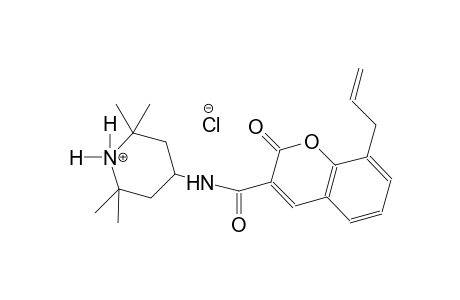 piperidinium, 2,2,6,6-tetramethyl-4-[[[2-oxo-8-(2-propenyl)-2H-1-benzopyran-3-yl]carbonyl]amino]-, chloride