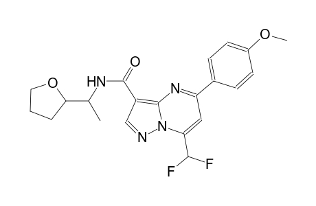 7-(difluoromethyl)-5-(4-methoxyphenyl)-N-(1-tetrahydro-2-furanylethyl)pyrazolo[1,5-a]pyrimidine-3-carboxamide