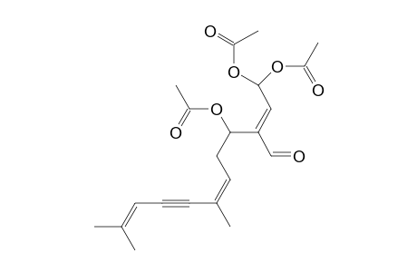 acetic acid [(3Z)-1-[(E)-3,3-diacetoxy-1-formyl-prop-1-enyl]-4,8-dimethyl-nona-3,7-dien-5-ynyl] ester