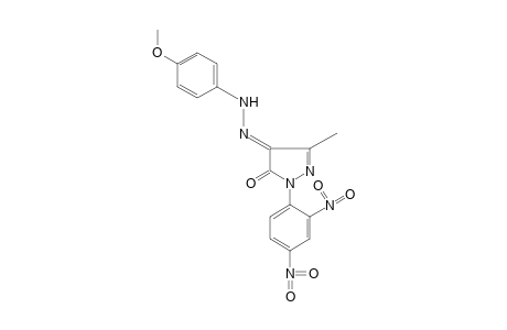 1-(2,4-DINITROPHENYL)-3-METHYLPYRAZOLE-4,5-DIONE, 4-[(p-METHOXYPHENYL)HYDRAZONE]
