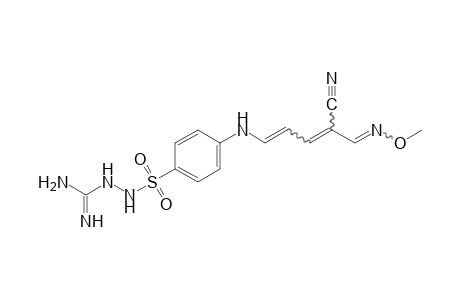 {3-[p-(guanidinosulfamoyl)anilino]allylidene}malonaldehydonitrile, O-methyloxime