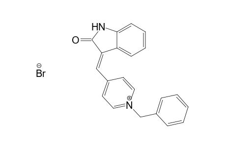 (E)-1-(Benzyl)-4-((2-oxoindolin-3-ylidene)methyl)pyridiniumbromide