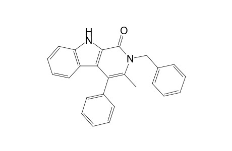 2-Benzyl-3-methyl-4-phenyl-2,9-dihydro-1H-.beta.-carbolin-1-one