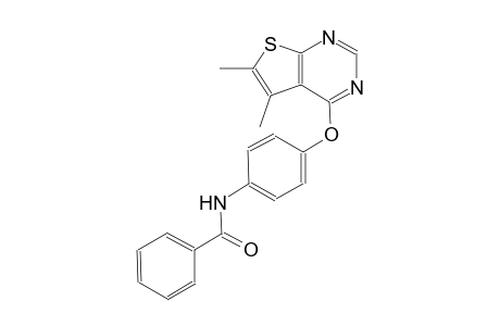 benzamide, N-[4-[(5,6-dimethylthieno[2,3-d]pyrimidin-4-yl)oxy]phenyl]-