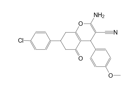 4H-1-benzopyran-3-carbonitrile, 2-amino-7-(4-chlorophenyl)-5,6,7,8-tetrahydro-4-(4-methoxyphenyl)-5-oxo-