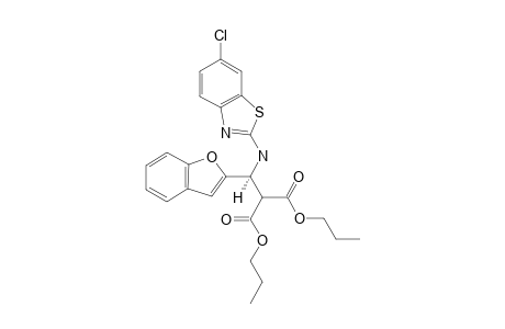 DIPROPYL-2-[BENZOFURAN-2-YL-[(6-CHLOROBENZO-[D]-THIAZOL-2-YL)-AMINO]-METHYL]-MALONATE