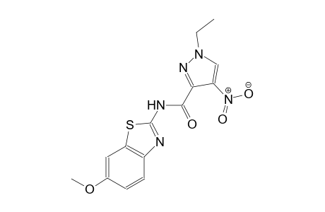 1-ethyl-N-(6-methoxy-1,3-benzothiazol-2-yl)-4-nitro-1H-pyrazole-3-carboxamide