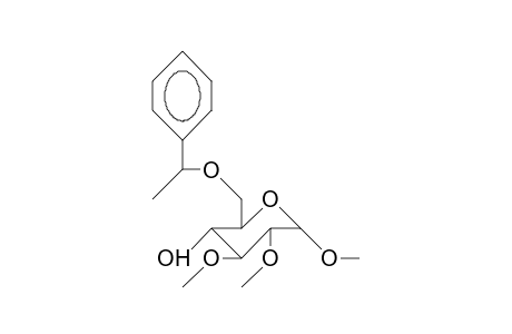 Methyl 2,3-di-O-methyl-6-O-(1-phenylethyl)-A,D-glucopyranoside