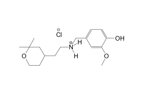 2H-pyran-4-ethanaminium, tetrahydro-N-[(4-hydroxy-3-methoxyphenyl)methyl]-2,2-dimethyl-, chloride