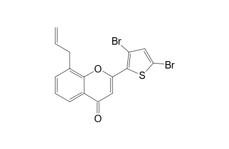 2-(3',5'-Dibromo-2'-thienyl)-8-allylbenzopyran-4-one