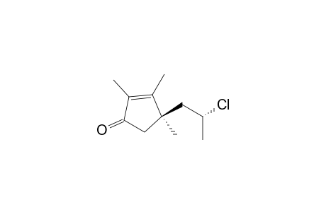 (4R*)-2,3,4-Trimethyl-4-((2'R*)-2'-chloropropyl)-2-cyclopenten-1-one