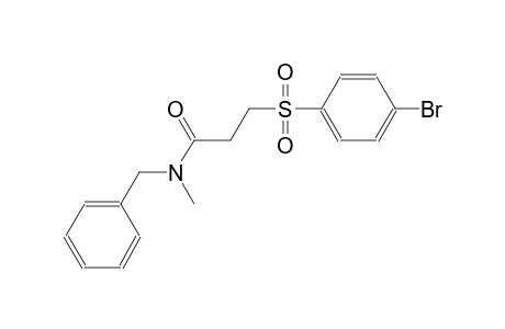 propanamide, 3-[(4-bromophenyl)sulfonyl]-N-methyl-N-(phenylmethyl)-