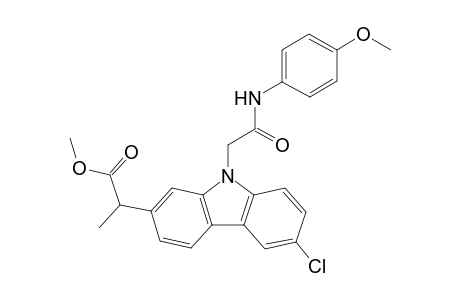 Methyl 2-(6-chloro-9-(2-(4-methoxyphenylamino)-2-oxoethyl)-9H-carbazol-2-yl)propanoate