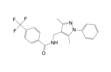 N-[(3,5-dimethyl-1-phenyl-1H-pyrazol-4-yl)methyl]-4-(trifluoromethyl)benzamide