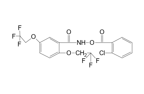 N-[2,5-BIS(2,2,2-TRIFLUOROETHOXY)BENZOYL]-O-(o-CHLOROBENZOYL)HYDROXYLAMINE