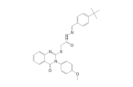 N'-[(E)-(4-tert-butylphenyl)methylidene]-2-{[3-(4-methoxyphenyl)-4-oxo-3,4-dihydro-2-quinazolinyl]sulfanyl}acetohydrazide