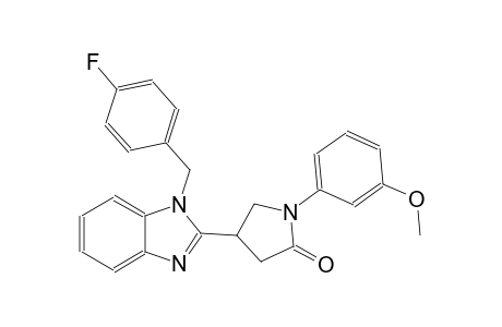 4-[1-(4-fluorobenzyl)-1H-benzimidazol-2-yl]-1-(3-methoxyphenyl)-2-pyrrolidinone