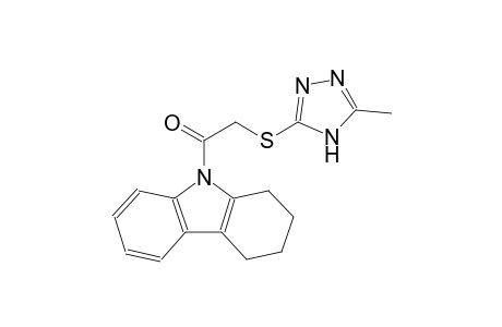 9-{[(5-methyl-4H-1,2,4-triazol-3-yl)sulfanyl]acetyl}-2,3,4,9-tetrahydro-1H-carbazole