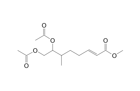Methyl 7,8-bis(acetyloxy)-6-methyloct-2-enoate