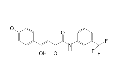(3Z)-4-hydroxy-4-(4-methoxyphenyl)-2-oxo-N-[3-(trifluoromethyl)phenyl]-3-butenamide