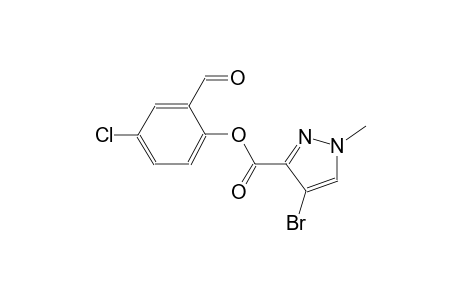 4-chloro-2-formylphenyl 4-bromo-1-methyl-1H-pyrazole-3-carboxylate