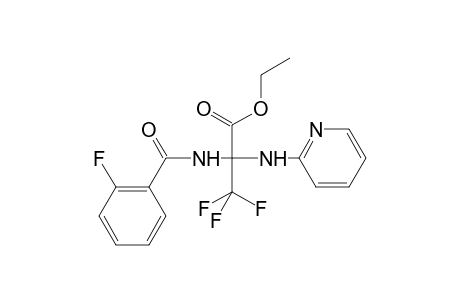 Propanoic acid, 3,3,3-trifluoro-2-[(2-fluorobenzoyl)amino]-2-(2-pyridinylamino)-, ethyl ester