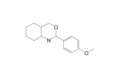 2H-3,1-Benzoxazine, octahydro-2-(4-methoxyphenyl)-, cis-