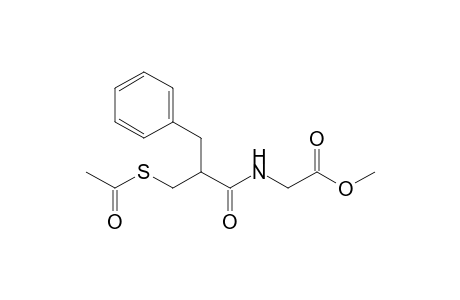 Methyl (3-(acetylthio)-2-benzylpropanoyl)glycinate
