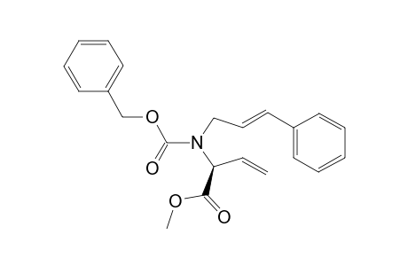 (SR)-N-Benzyloxycarbonyl-N-cinnamyl-alpha.-vinylglycine methyl ester