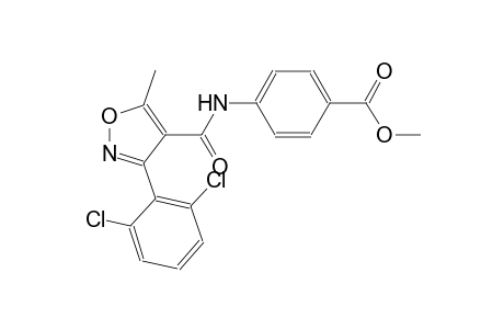 4-[[[3-(2,6-dichlorophenyl)-5-methyl-4-isoxazolyl]-oxomethyl]amino]benzoic acid methyl ester