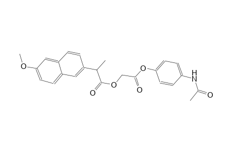 2-[4-(acetylamino)phenoxy]-2-oxoethyl 2-(6-methoxy-2-naphthyl)propanoate