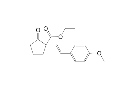 Ethyl 1-[2-(E)-p-methoxystyryl]-2-oxocyclopentaneboxylate
