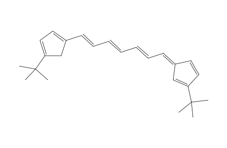 (E/Z)-2-tert-6-[(E,E,E)-6-(3/4-tert-butylcyclopentadienyl)-1,3,5-hexatrienyl]pentafulvene