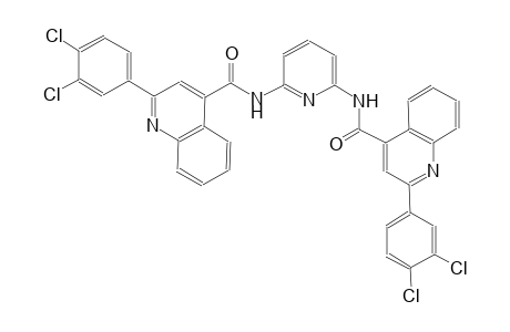 2-(3,4-dichlorophenyl)-N-[6-({[2-(3,4-dichlorophenyl)-4-quinolinyl]carbonyl}amino)-2-pyridinyl]-4-quinolinecarboxamide