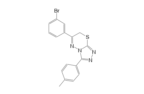 6-(3-bromophenyl)-3-(4-methylphenyl)-7H-[1,2,4]triazolo[3,4-b][1,3,4]thiadiazine