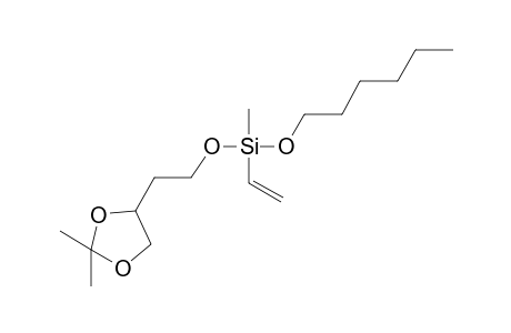 Silane, methylvinyl(2-(3,3-dimethyl-2,4-dioxacyclopentyl)ethoxy)hexyloxy-