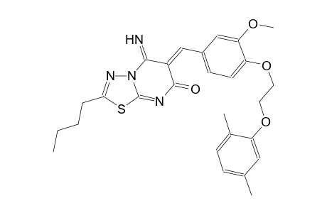 7H-[1,3,4]thiadiazolo[3,2-a]pyrimidin-7-one, 2-butyl-6-[[4-[2-(2,5-dimethylphenoxy)ethoxy]-3-methoxyphenyl]methylene]-5,6-dihydro-5-imino-, (6Z)-