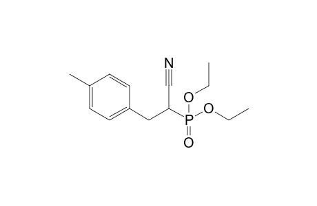 2-diethoxyphosphoryl-3-(4-methylphenyl)propanenitrile