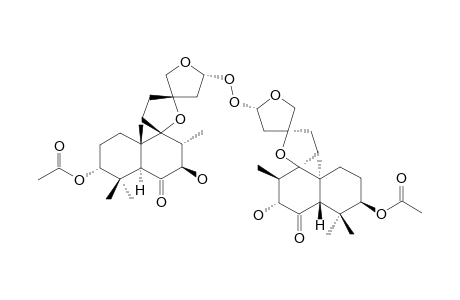 PRELEOSIBIRONE_AB;3-ACETOXY-7-BETA,15-ALPHA-DIHYDROXY-9-ALPHA,13-ALPHA;15,16-DIEPOXYLABD-6-ONE;MIXED_WITH;15-EPI-LEOSIBIRONE_B