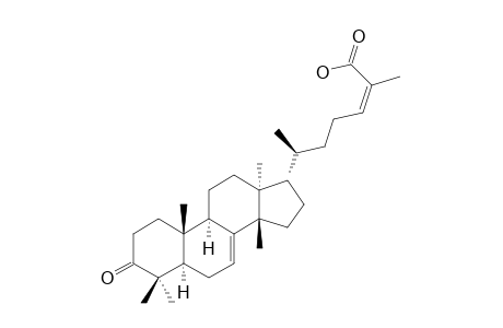 (Z)-MASTICADIENOIC-ACID;3-OXO-TIRUCALLA-(7,24Z)-DIEN-27-OIC-ACID