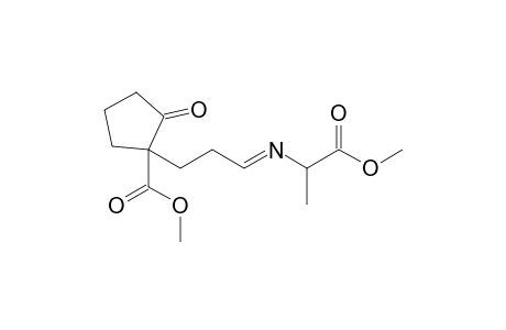 Methyl N-[3-(1'-methoxycarbonyl-2'-oxocyclopentyl)propylidene]alaninate