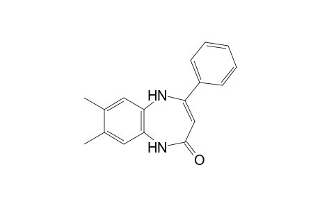 1,5-dihydro-7,8-dimethyl-4-phenyl-2H-1,5-benzodiazepin-2-one