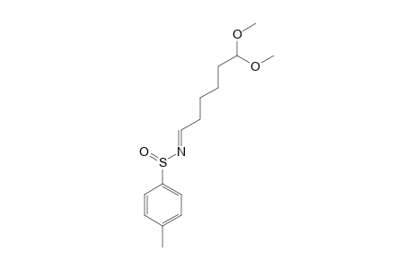 (S)-(+)-N-(6,6-DIMETHOXYHEXANYLIDENE)-PARA-TOLUENESULFINAMIDE