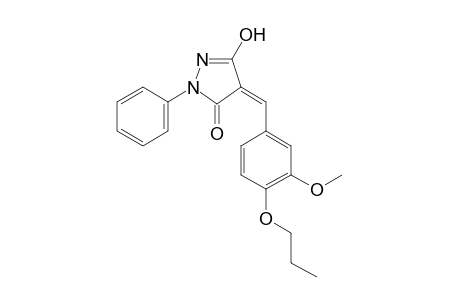 5-Hydroxy-4-(3-methoxy-4-propoxy-benzylidene)-2-phenyl-2,4-dihydro-pyrazol-3-one