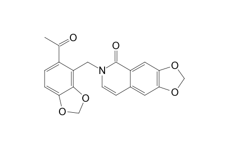 6,7-METHYLENEDIOXY-2-(6-ACETYL-2,3-METHYLENEDIOXYBENZYL)-1(2H)-ISOQUINOLINONE
