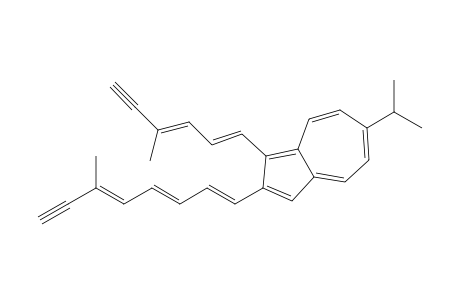 (E,E)-6-Isopropyl-1-(4-methylhexa-1,3-dien-5-ynyl)-2-(6-methylocta-1,3,5-trien-7-ynyl)azulene