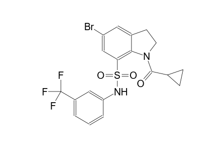 1H-indole-7-sulfonamide, 5-bromo-1-(cyclopropylcarbonyl)-2,3-dihydro-N-[3-(trifluoromethyl)phenyl]-