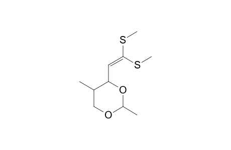 4-[2,2-bis(methylsulfanyl)ethenyl]-2,5-dimethyl-1,3-dioxane