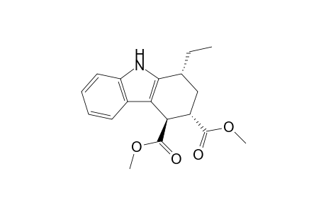 (1R*,3S*,4R*)-Dimethyl 1,2,3,4-tetrahydro-1-ethyl-9H-carbazole-3,4-dicarboxylate