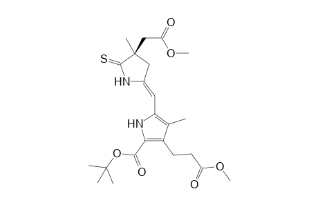 (2R,4Z)-9-tert-Butoxycarbonyl-8-(2-methoxycarbonylethyl)-2-methoxycarbonylmethyl-2,7-dimethyl-2,3-dihydrodipyrrin-1(10)-thione